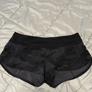 lululemon athletica Black Camo Athletic Shorts